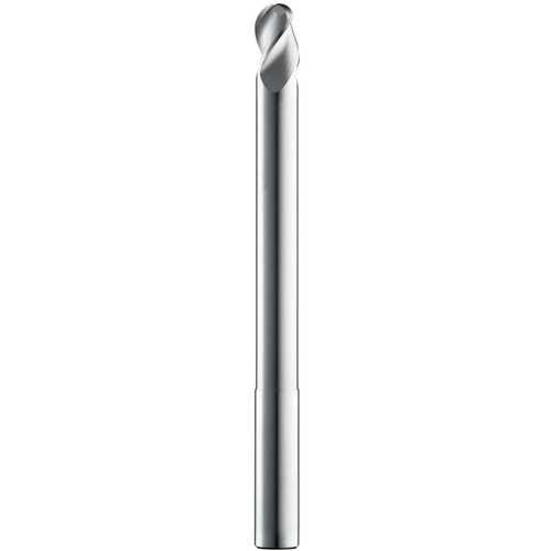 3/4″ Dia. × 3/4″ Shank × 1″ DOC × 6″ OAL, Carbide Uncoated, Spiral , 2 Flute, 35° Helix, Ballnose End Mill