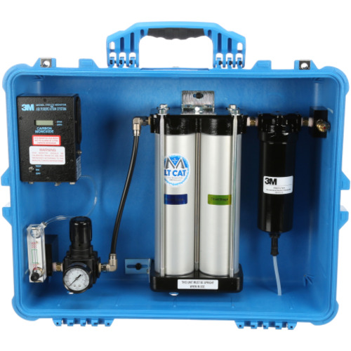 ‎3M Portable Compressed Air Filter and Regulator Panel 256-02-01 100 cfm 8 outlets with Carbon Monoxide Monitor